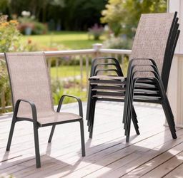 New-Outdoor Patio Chairs Set of 4