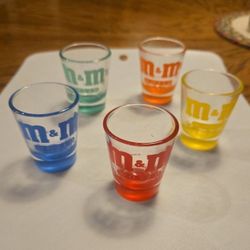 M&M World Shot Glasses
