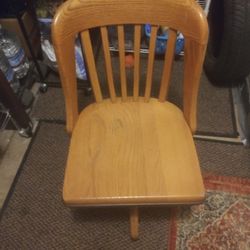 Solid Oak Chair