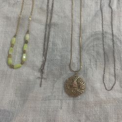 Vintage Locket And Necklaces 