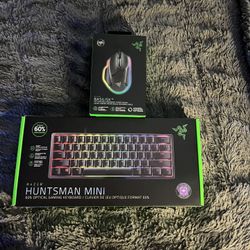 Razer HUNTSMAN MINI KEYBOARD and Razer BASILISK V3 mouse both brand new want 75$ good price for Both