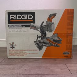 RIDGID 18V Brushless Cordless 7-1/4 in. Dual Bevel Sliding Miter Saw (Tool Only)