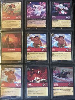 Disney Lorcana Trading Card Singles (Super Rare, Rare, Legendary)