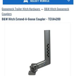 B & W Trailer Hitch TEXA 4200 extend A Goose Coupler