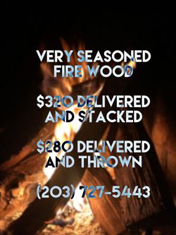 Firewood very seasoned