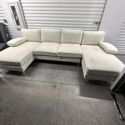 BEIGE SOFA MODULAR ((free delivery))🚙🚙🚙