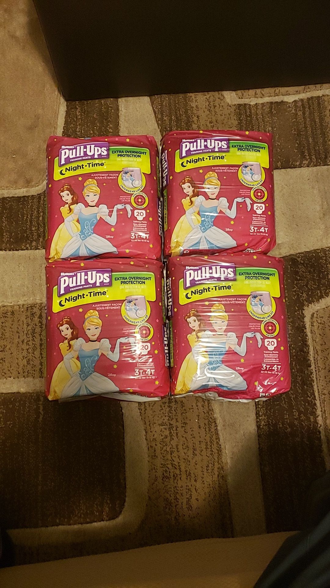 Huggies Pull-Ups 4 pack 3T-4T 80 counts