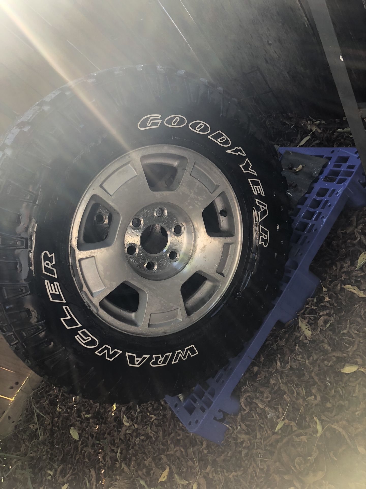 Goodyear wrangler tires six Lugs Chevy