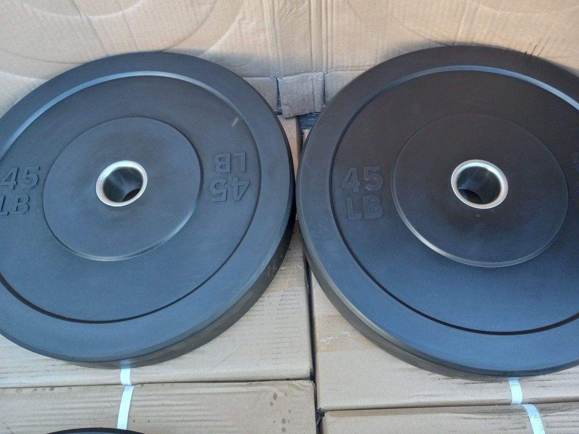 BUMPER WEIGHTS SET, 45LBS