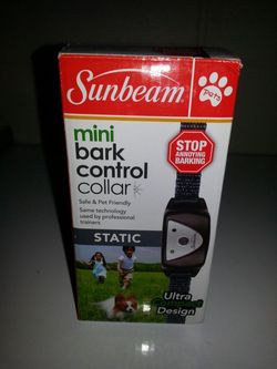 Sunbeam mini bark Control Collar with static