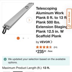 Scaffold Plank 8 To 13 Ft