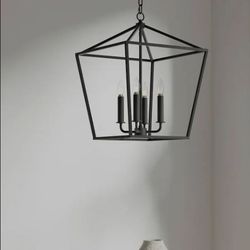 allen + roth Lane 4 -Light Transitional Metal Square