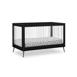 Delta Children Sloane 4-in-1 Acrylic Convertible Crib - Black