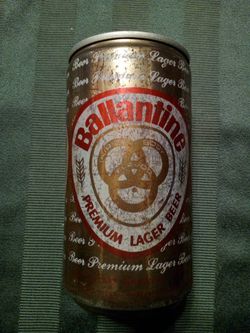 Vintage ballantine premium lager beer/ empty beer can/ Falstaff brewing company/12 ounce can