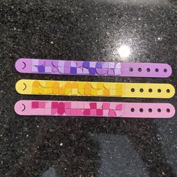 3 Lego Dot Bracelet Youth Accessory Silicone Bands