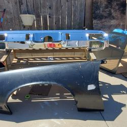 1972 Oldsmobile Cutlass Supreme Rear Bumber And Left Front Fenders Combo