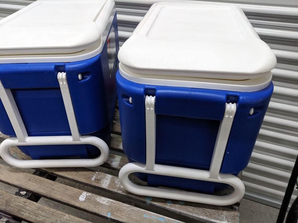 Two coolers. Clean inside and out