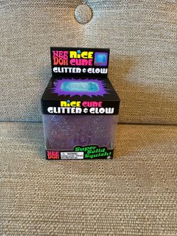 NeeDoh Nice Cube Glitter And Glow