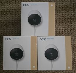 NEST CAM ☆ 3 OUTDOOR CAMERAS ☆ WIRED WI-FI 1080P