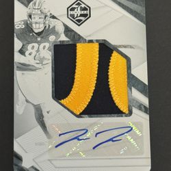 Pat Freiermuth  2021 Panini Limited Printing Plate Patch Auto #ed 1/1