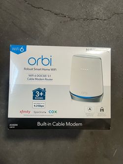NEW Netgear Orbi AX4200 WiFi 6 Cable Modem Router (CBR750) - Sealed!
