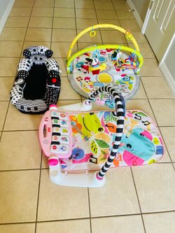 TODAY ONLY $50—Tummy Time & Play Mat Set - Mint condition- MUST GO TODAY!