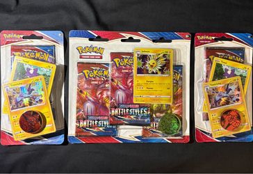 x3 Pokemon Battle Styles Blister Packs
