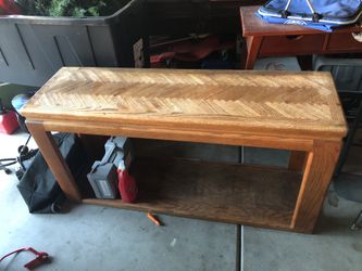 Solid wood console