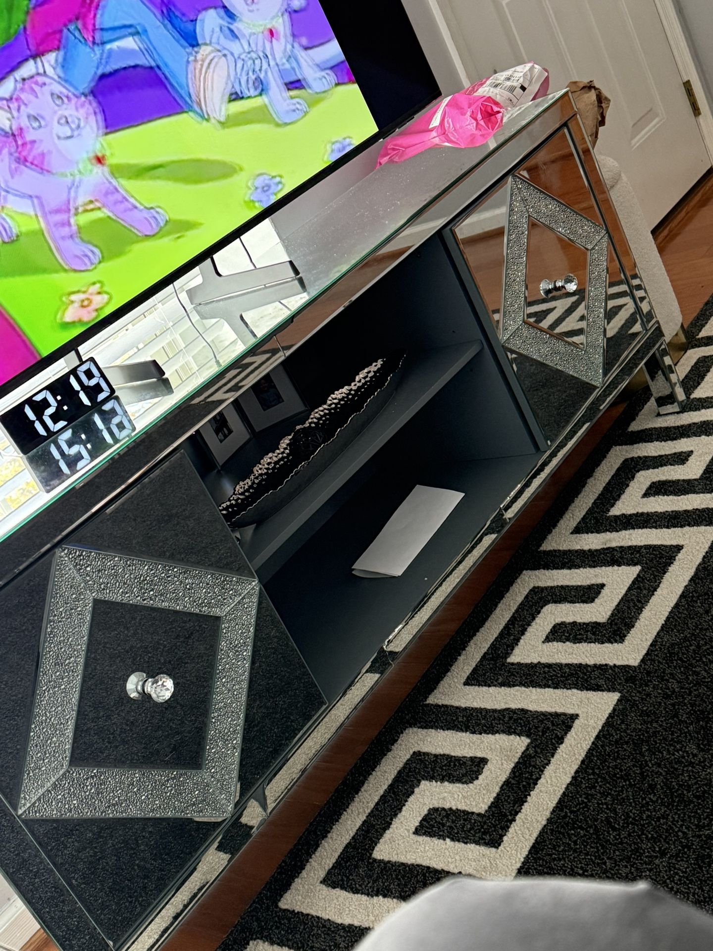 Mirrored Tv Stand