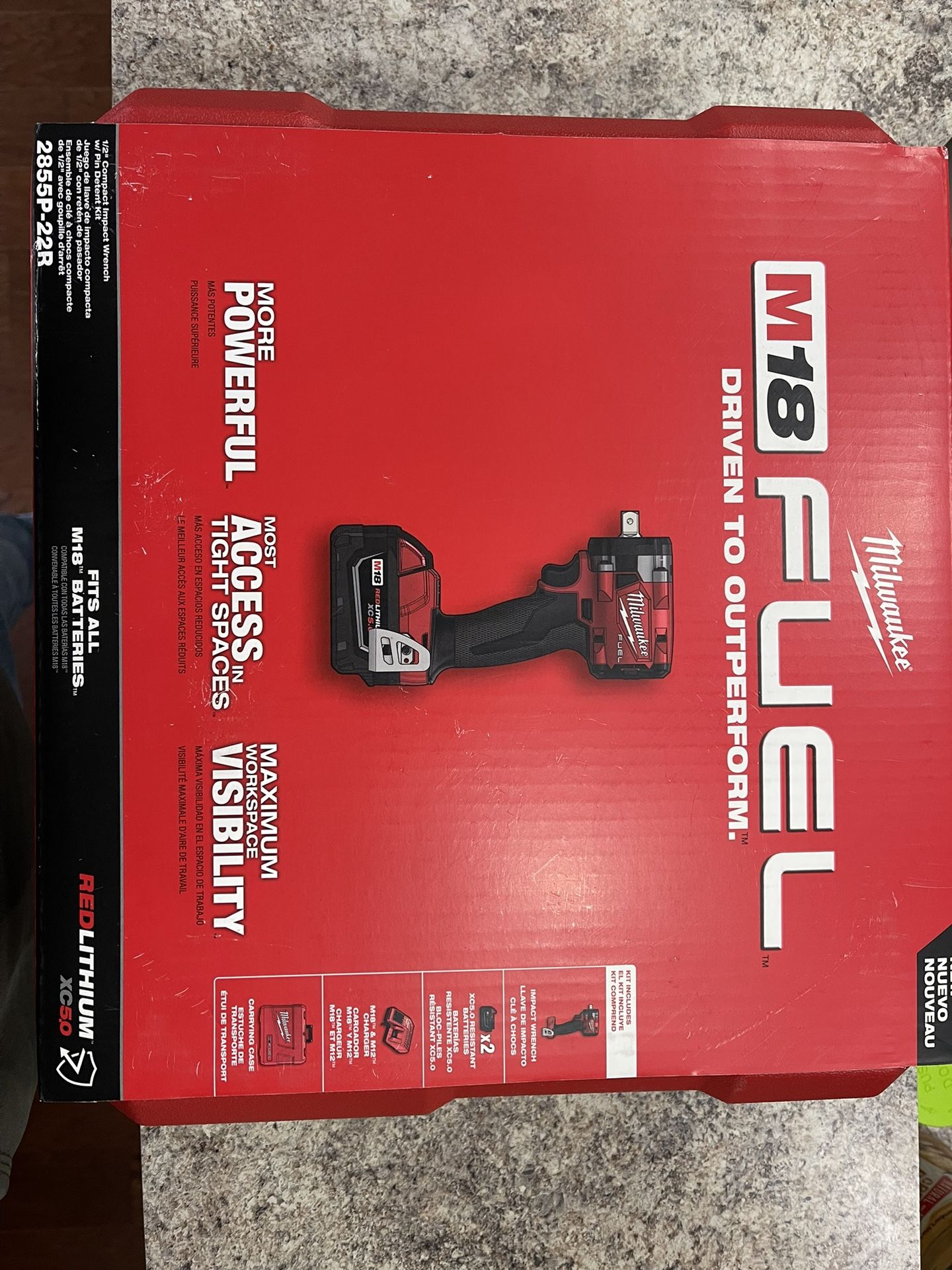 Brand New Milwaukee Fuel M18 1/2” Impact Wrench 