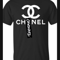 CHANE# TEXT T-SHIRT (READ DESCRIPTION)