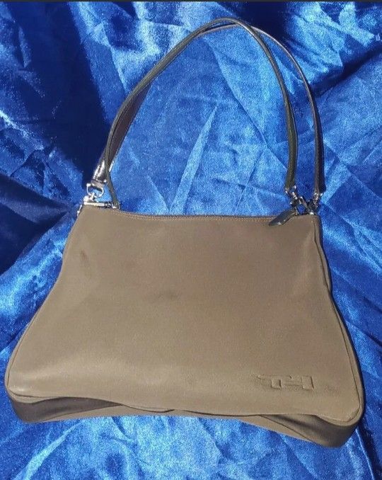 Tommy Hilfiger Women's Signature Handbag TH Logo Two Separate Colored Straps