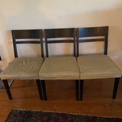 Three Sturdy Chairs