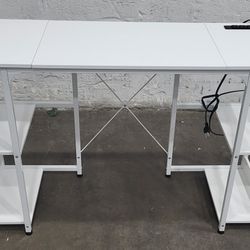 Desk With Outlets And USB Ports