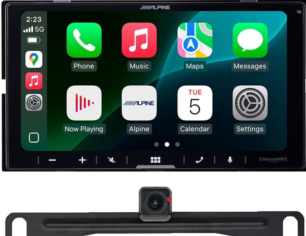 Alpine iLX-W670-S Digital Multimedia Receiver with CarPlay and Android Auto Compatibility and SWC Adapter
