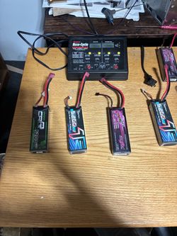 Hobbico Accu-Cycle Pro Series Battery Charger w/Assorted RC Batteries