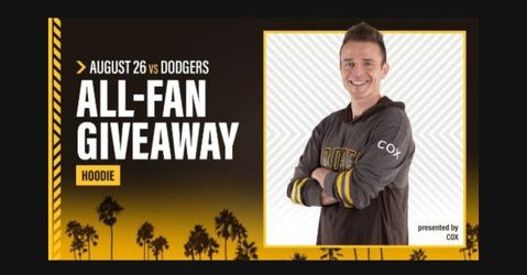 San Diego Padres Hoodie SGA 2021 Stadium Giveaway Size XL