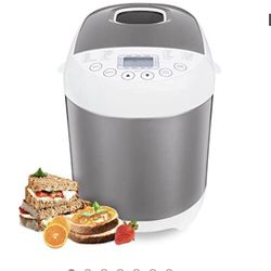 Sybo BM8501 Pro Bread Machine, 2 LB 19-in-1 Programmable XL Bread Maker Nonstick Pan & Digital Touch Panel, 3 Loaf Sizes 3 Crust Colors, Reserve & Kee