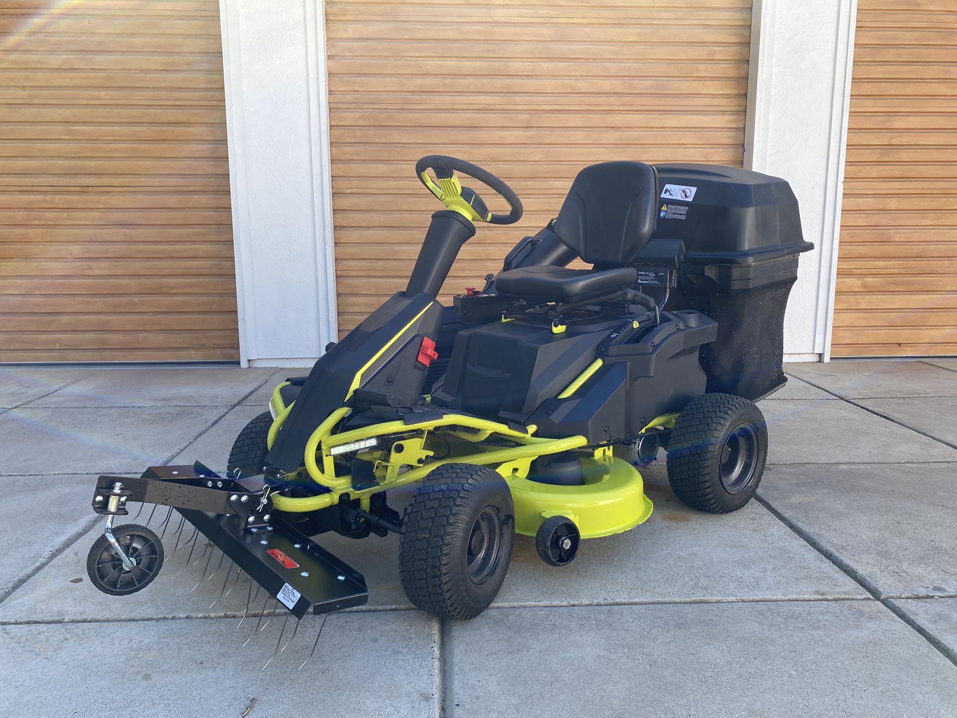 Ryobi RM480EX Electric Riding Lawn Mower