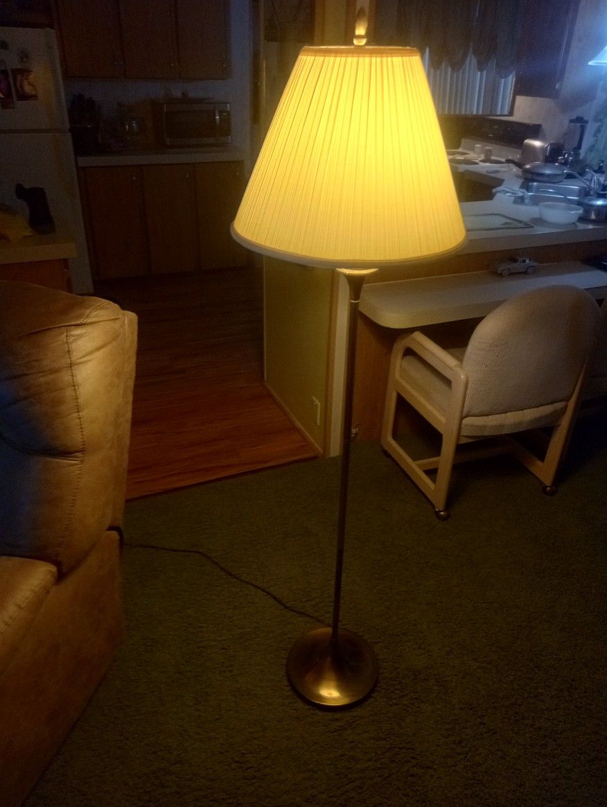 Heavy Tall Brass Lamp 