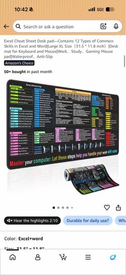 Desk mat