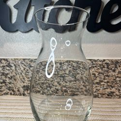 Elegant Clear Glass Vase