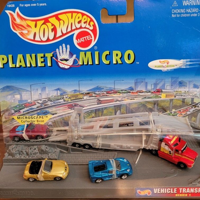 VINTAGE 97' Hot Wheels Planet Micro Vehicle Transport series 1 for