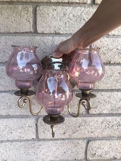 Vintage wall candle holders