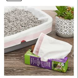 Vibrant Life Heavy Duty Jumbo Drawstring Litter Pan Liners, 5 Count

