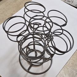 Spiral Wrought Iron Wine Rack