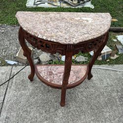 Gorgeous Marble Top Entry Table 