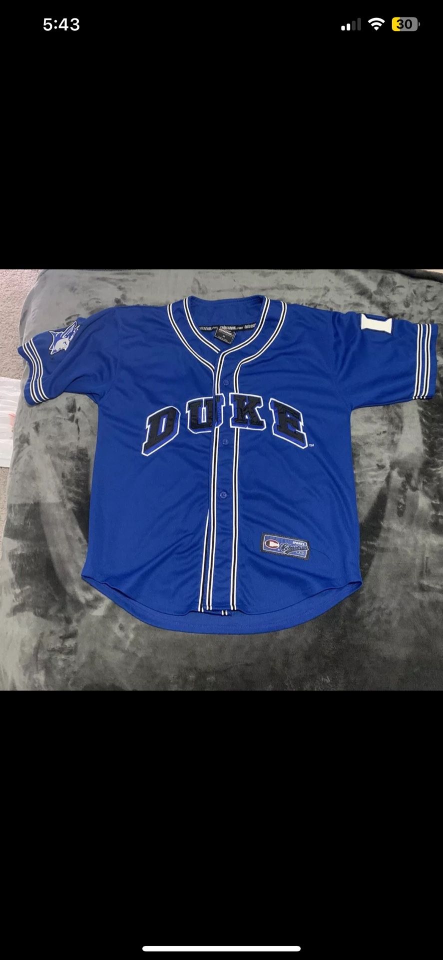 Duke Blue Devils Retro Baseball Jersey