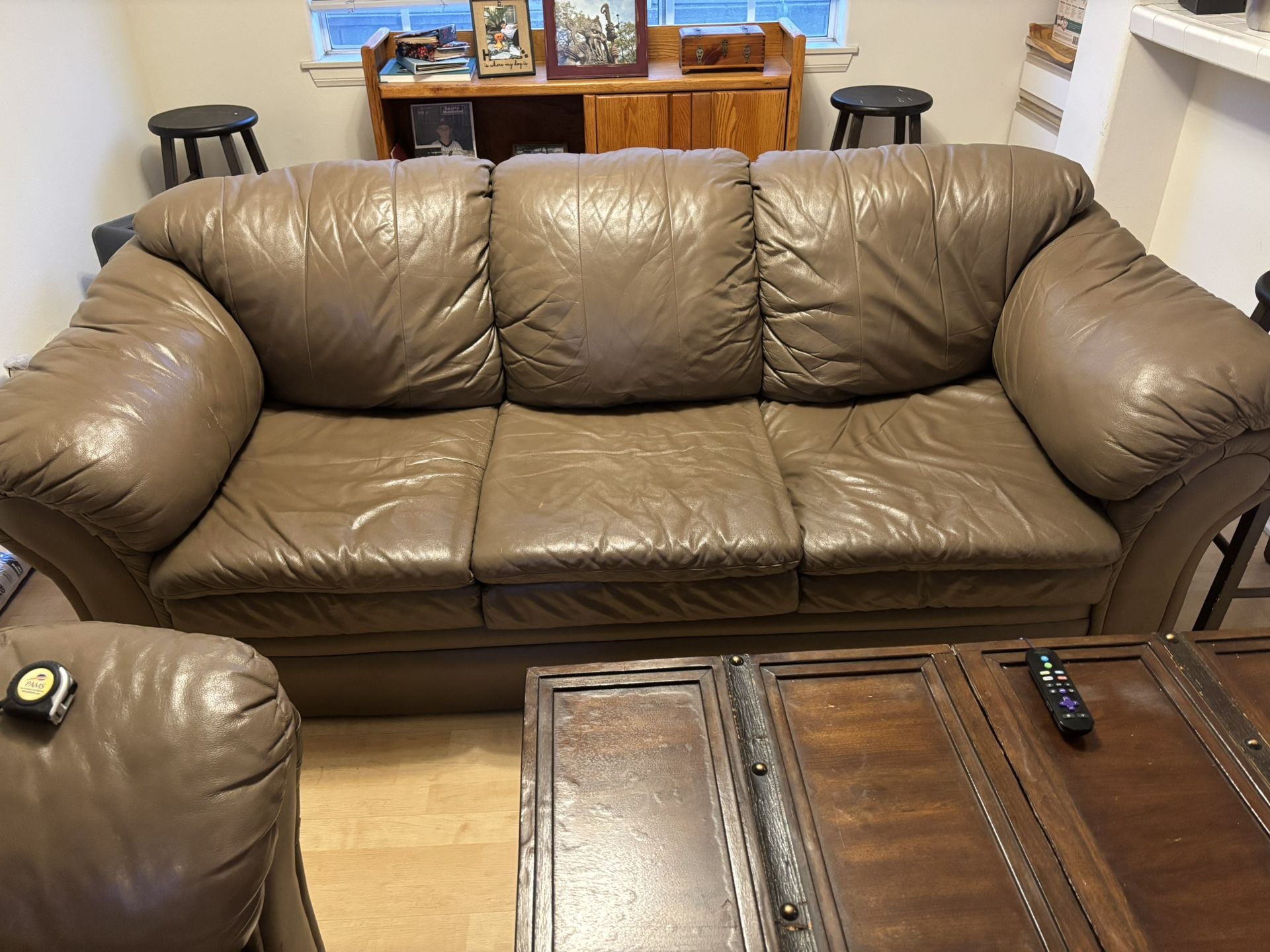 Used Leather Couch - 3 Person