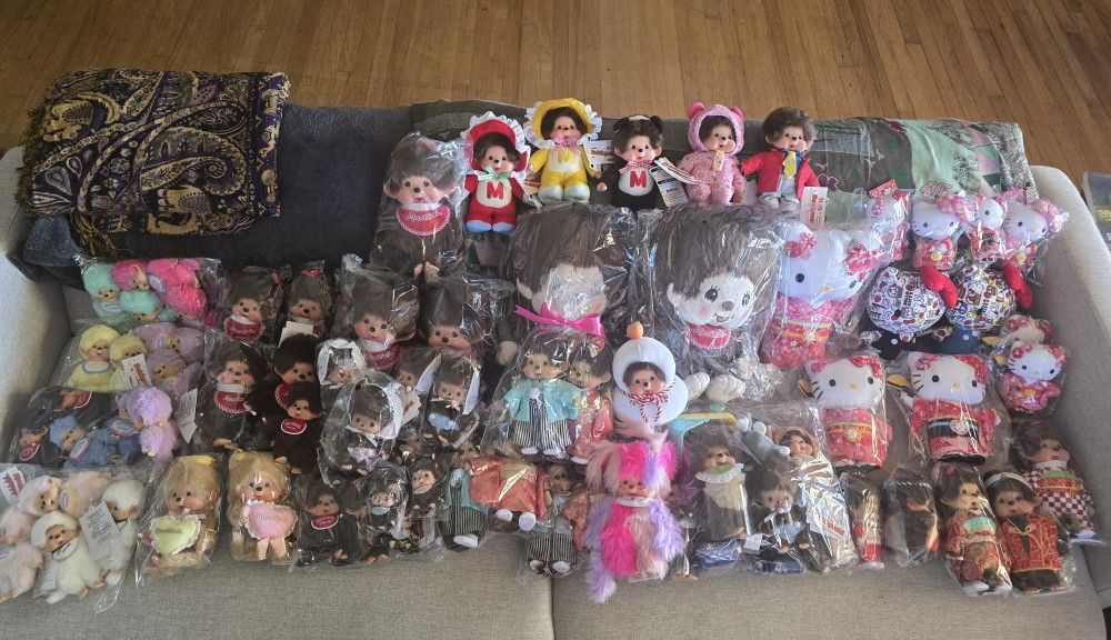 Monchichi Plush. All Bought From JAPAN -Read Disclaimer